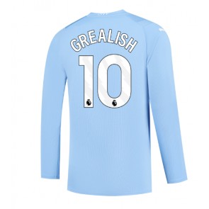 Manchester City Jack Grealish #10 Replika Hjemmebanetrøje 2023-24 Langærmet